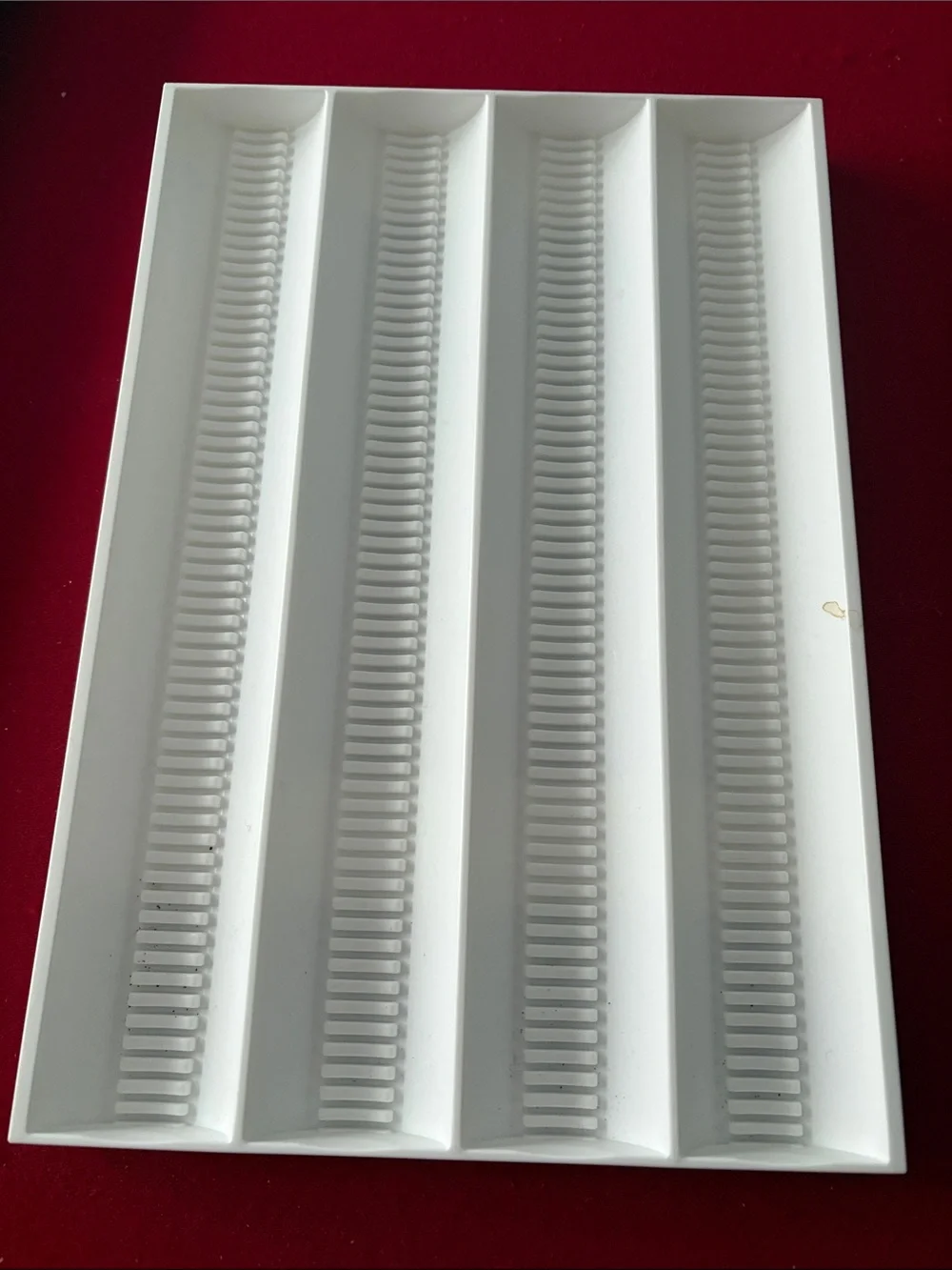White Plastic coffee capsule holder or Tool Organizer Tray